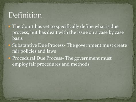 PPT - Due Process of Law PowerPoint Presentation, free download - ID ...