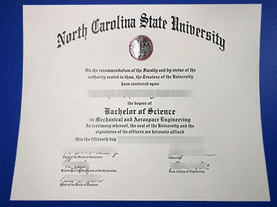 Buy North Carolina State University (NC State) Diploma