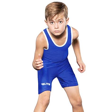 Elite Sports Standard Boys Wrestling Singlets Kids Wrestling Youth Singlet Sports & Fitness ...