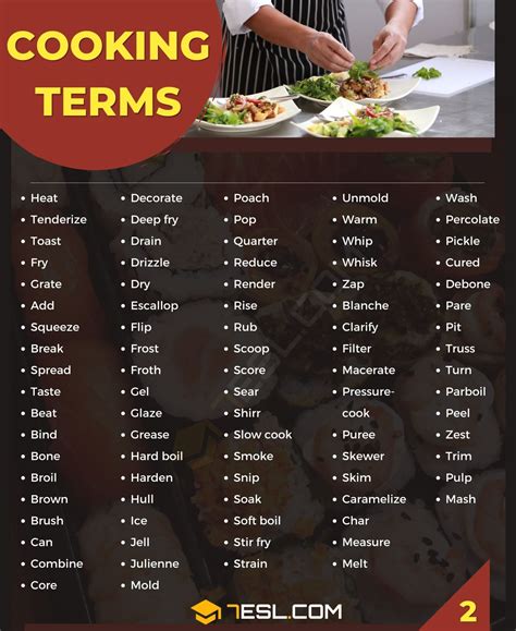 A Glossary of 175+ Common Cooking Terms in English • 7ESL