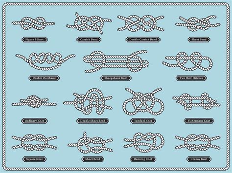 Nautical Rope Knots Vector