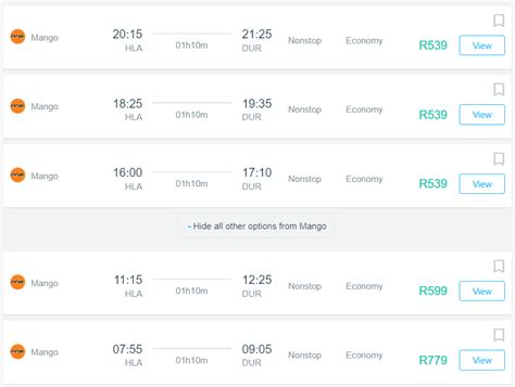 Mango Flights From Johannesburg To Durban Prices - Acro Aircraft ...