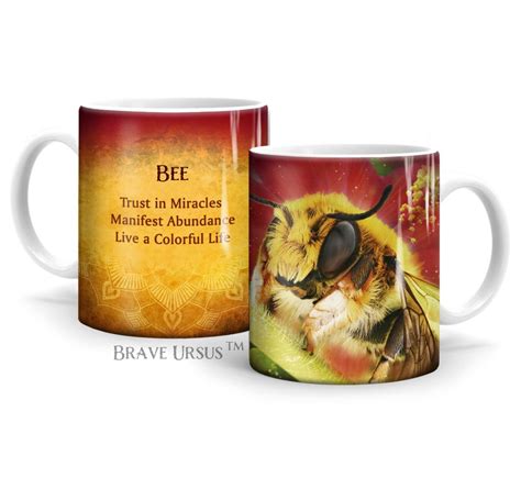 Bee Mug 11oz. Ceramic - What Is My Spirit Animal | Spirit, Totem, & Power Animals