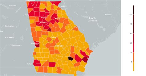 Georgia COVID-19 Map: Tracking the Trends