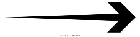 Black Arrow Pointing Right Arrow Shape Stock Vector (Royalty Free) 1949138080 | Shutterstock