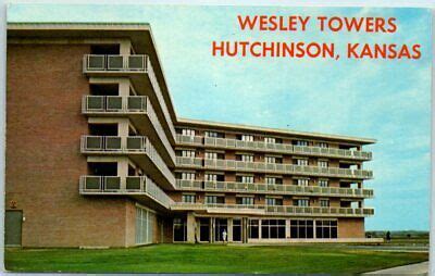 Wesley Towers Hutchinson KS | Hutchinson kansas, Old postcards, Postcard