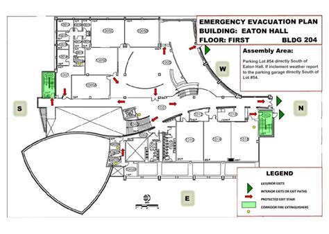 Eaton Hall Emergency Evacuation Maps | School of Engineering