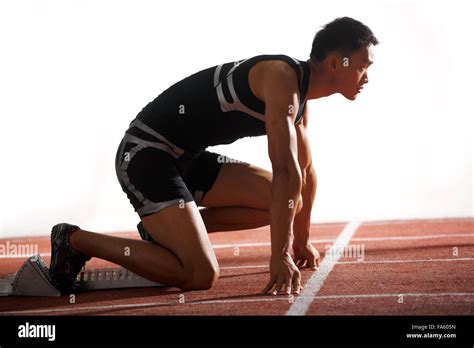 Track and field athletes in training Stock Photo - Alamy