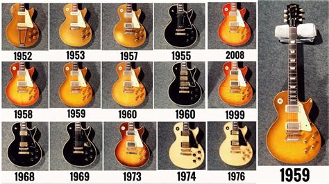 15 Vintage Gibson Les Paul Guitars Comparison! Years 52, 53, 55, 57, 58,... | Gibson les paul ...