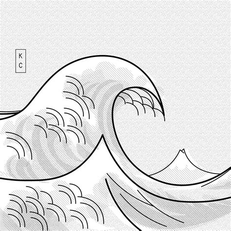 The great wave off Kanagawa on Behance