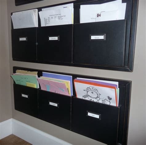 attractive wall files solution (i like these a lot... wondering if i ...