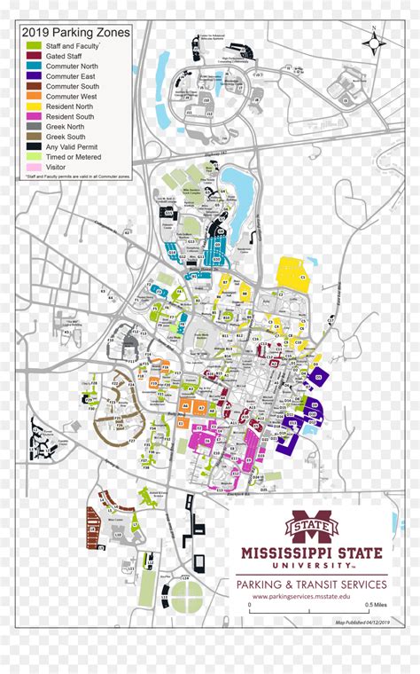 Mississippi State Campus Map, HD Png Download - vhv