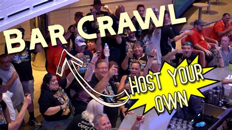 How to Host a Cruise Bar Crawl | Carnival Horizon Group Cruise - YouTube