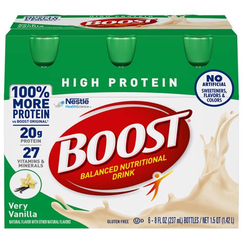 Save on BOOST High Protein Complete Nutritional Drink Very Vanilla - 6 ...