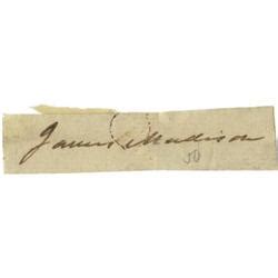 James Madison Clipped Signature