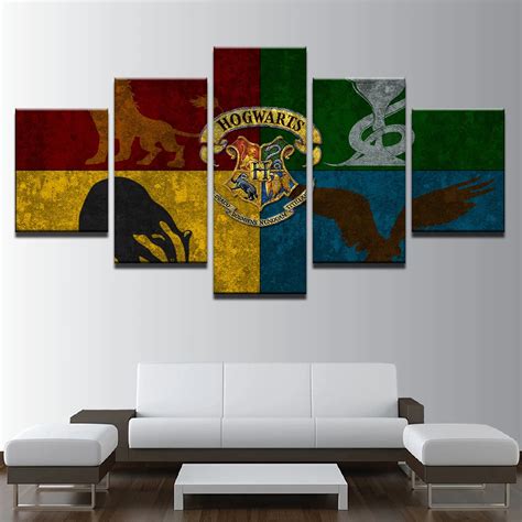 JIE DO ART Canvas Painting Wall Art Abstract Decoration 5 Panel Harry ...