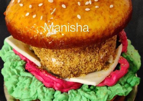 Burger Cake Recipe by Manisha Malvi Angaitkar - Cookpad