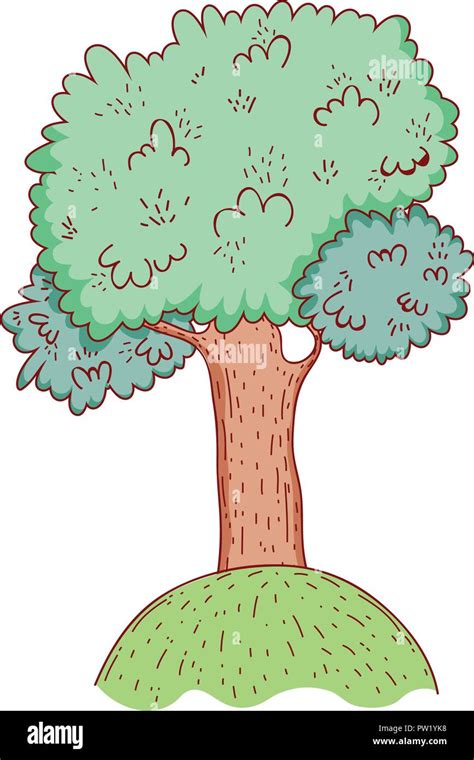 Tree nature drawing Stock Vector Image & Art - Alamy