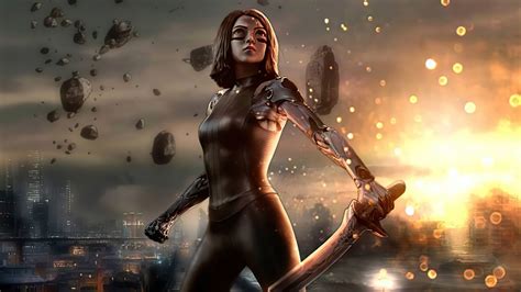 1920x1080 Alita Battle Angel Glowing Portrait 4k Laptop Full HD 1080P ,HD 4k Wallpapers,Images ...