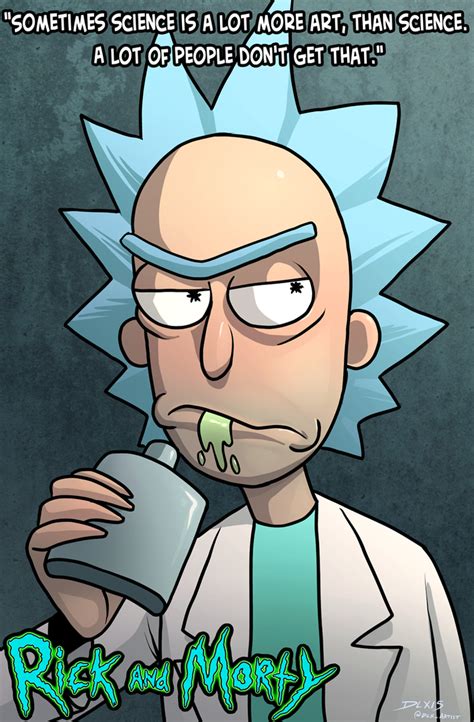 Rick Sanchez by dwaynebiddixart on DeviantArt