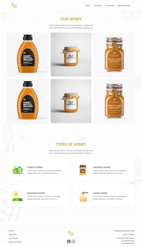 Nature's Gold Honey on Behance