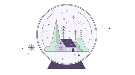 Snow Globe House Vector 175247 Vector Art at Vecteezy