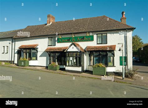 Ramsbury, Wiltshire, Crown & Anchor Pub Stock Photo - Alamy