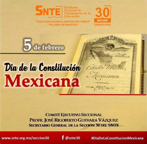 5 de febrero, Día de la Constitución Mexicana - Sección 30 - SNTE