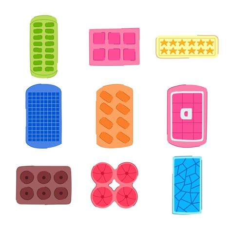 ice cube tray set cartoon vector illustration 22610434 Vector Art at ...