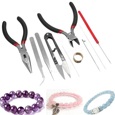 7pcs Beading Tool Kit Bead Jewelry Making Bead Work Tools Beaders Set ...