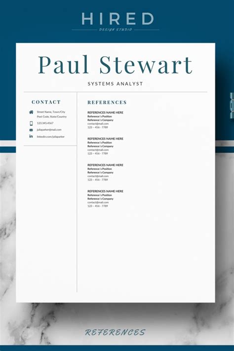 References format for Resume + Resume Tips + icons + Professional Resume Template | Reference ...