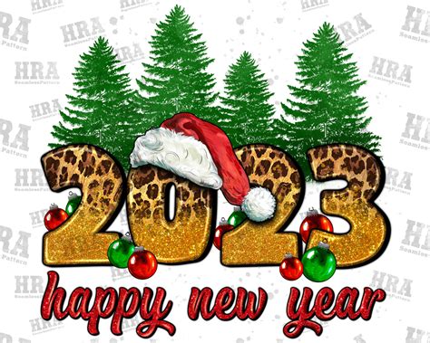 2023 Happy New Year Png Sublimation Design Christmas Png - Etsy UK