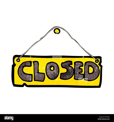 cartoon closed shop sign Stock Vector Image & Art - Alamy