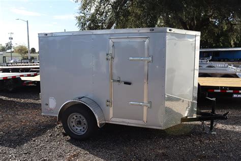 5x8 V Nose Cargo Trailer with Single Swing Door For Sale