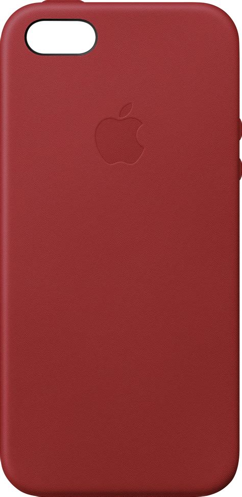 Best Buy: Apple iPhone® SE Leather Case (PRODUCT)RED MR622ZM/A