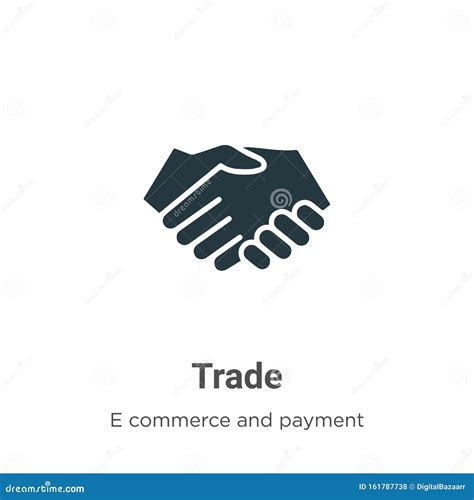 Trade Vector Icon on White Background. Flat Vector Trade Icon Symbol Sign from Modern E Commerce ...