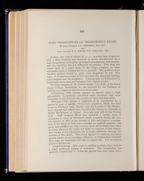 Some observations on phlebotomus fever | Journal of The Royal Naval ...