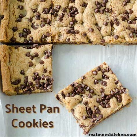 Sheet Pan Cookies | Real Mom Kitchen | Recipe | Pan cookies, Cookie ...