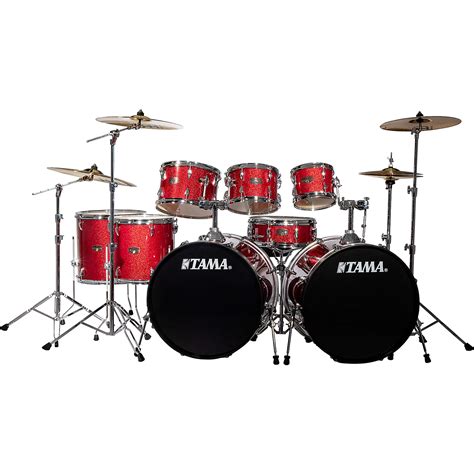 TAMA Imperialstar 8-Piece Double Bass Drum Set with MEINL HCS Cymbals ...