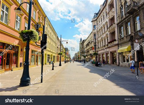 Lodz Poland July 31 Main Street Stock Photo (Edit Now) 473652946