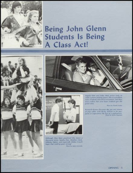 Explore 1987 John Glenn High School Yearbook, Westland MI - Classmates