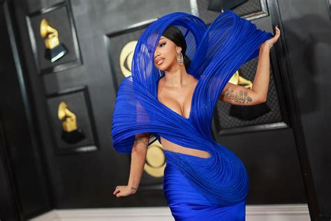 Cardi B Looks Like Actual Art in an Electric Blue Gown at the 2023 ...