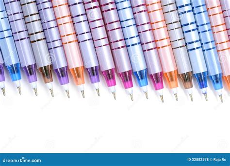 Colorful pens stock photo. Image of pens, paper, business - 32882578