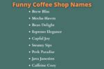 400 Catchy Coffee Shop Names Ideas and Suggestions