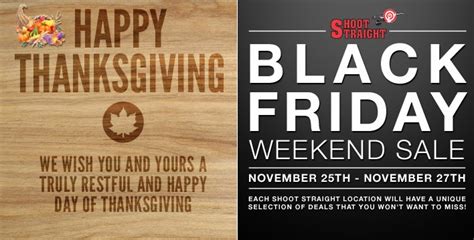 Shoot Straight : Blog: Happy Thanksgiving & Bountiful BLACK FRIDAY SALE ...