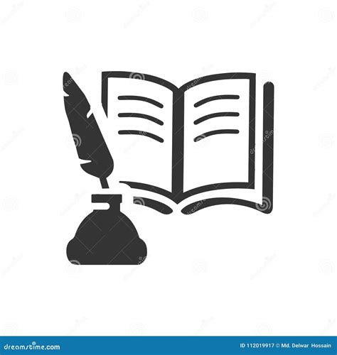 Literature Icon stock vector. Illustration of education - 112019917