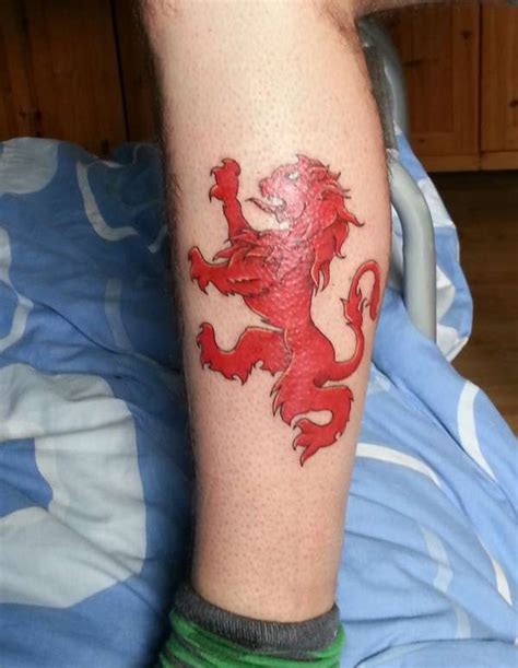 Scottish Lion Tattoo