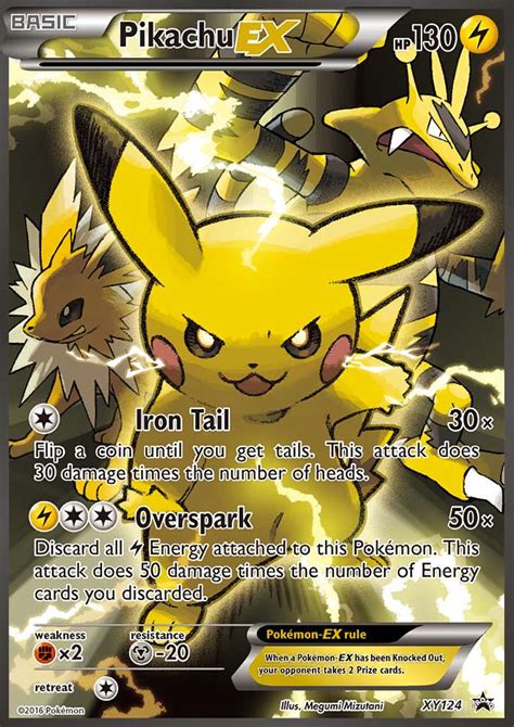 Pikachu-EX XY124 (XY Black Star Promos 2013) Pokemon Card