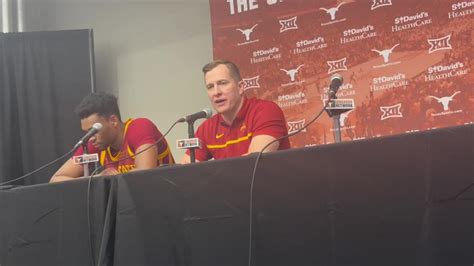 Iowa State coach T.J. Otzelberger discusses loss at Texas