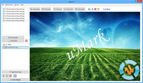 Free Watermark Software - uMark
